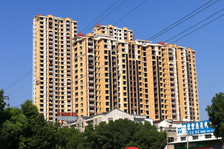 桐城市香山公馆真石漆工程