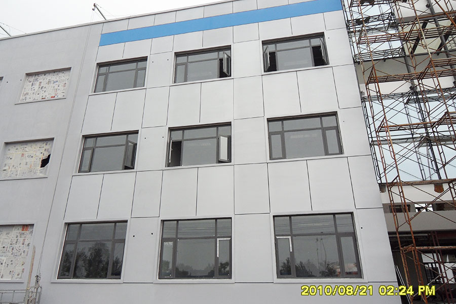 焦作兵工厂办公楼金属氟碳漆工程