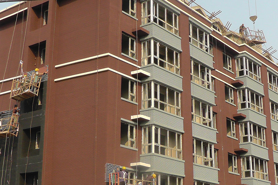 长春北部湾住宅小区质感漆工程