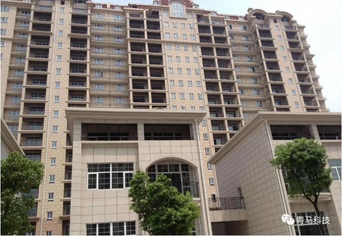 建筑楼房外墙真石漆工程案例-粤马科技